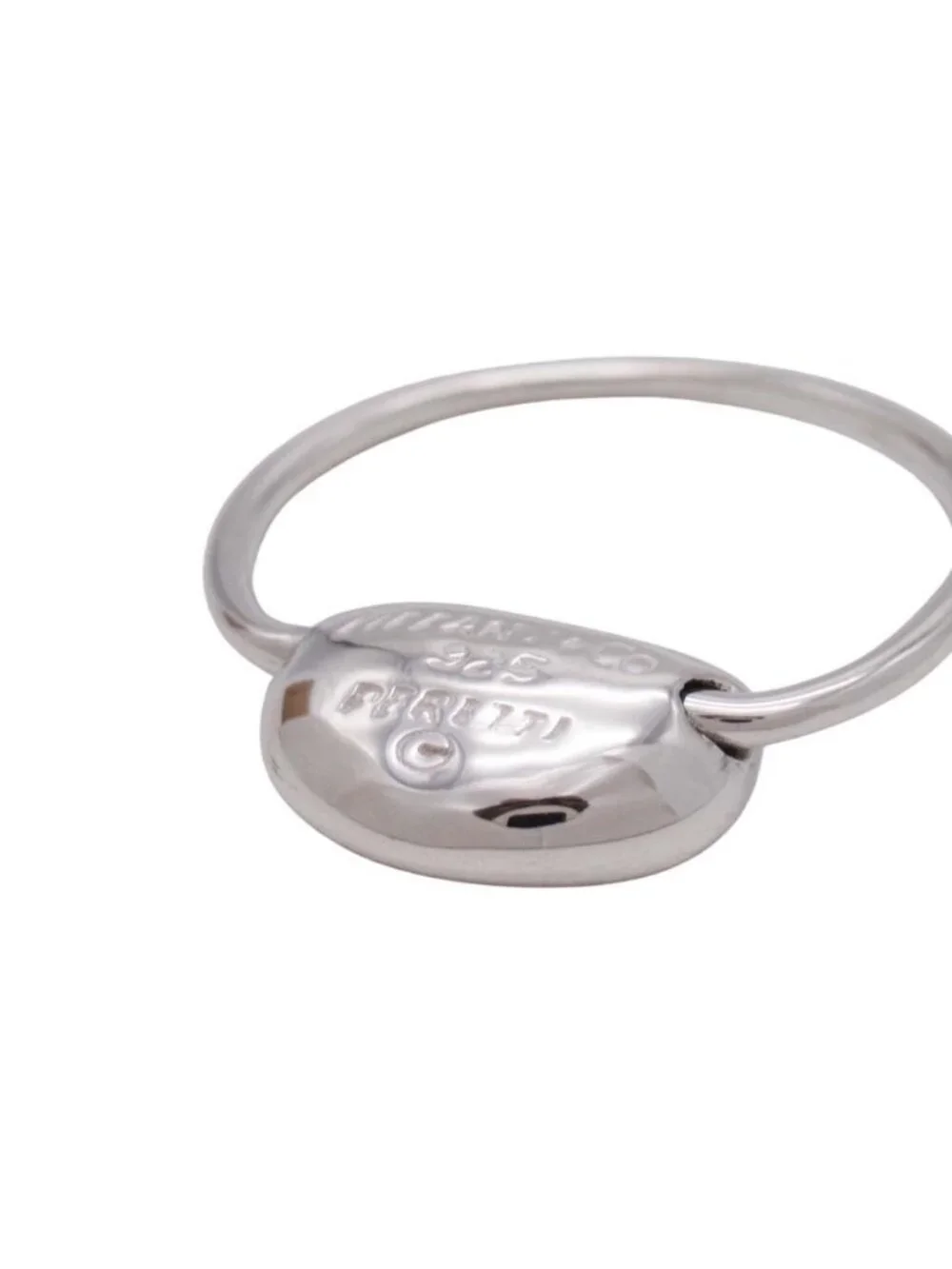 Tiffany & Co New Polished Bean Ring Elsa Peretti Silver